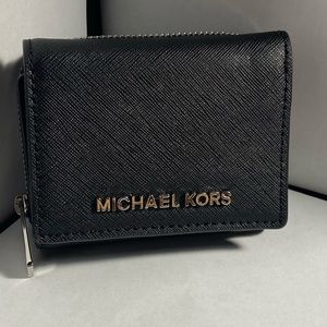 Michael Kors trifold black wallet